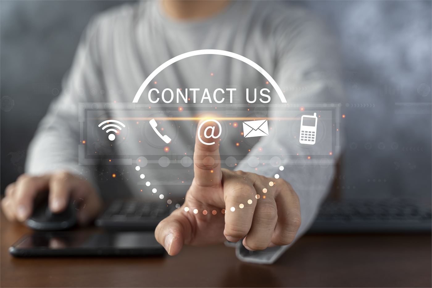 Customer support contact interface for Gemtech enquiries